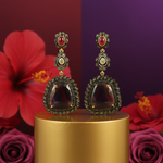 Load image into Gallery viewer, Sapphire &amp; Ruby Drop Earrings for Women | Statement Jewelry
