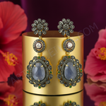 Load image into Gallery viewer, gold plating Sapphire Drop Earrings | Gemstone Jewelry for Women
