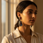 Load image into Gallery viewer, Sapphire &amp; Ruby Drop Earrings | Gold-Plated Jewelry for Women
