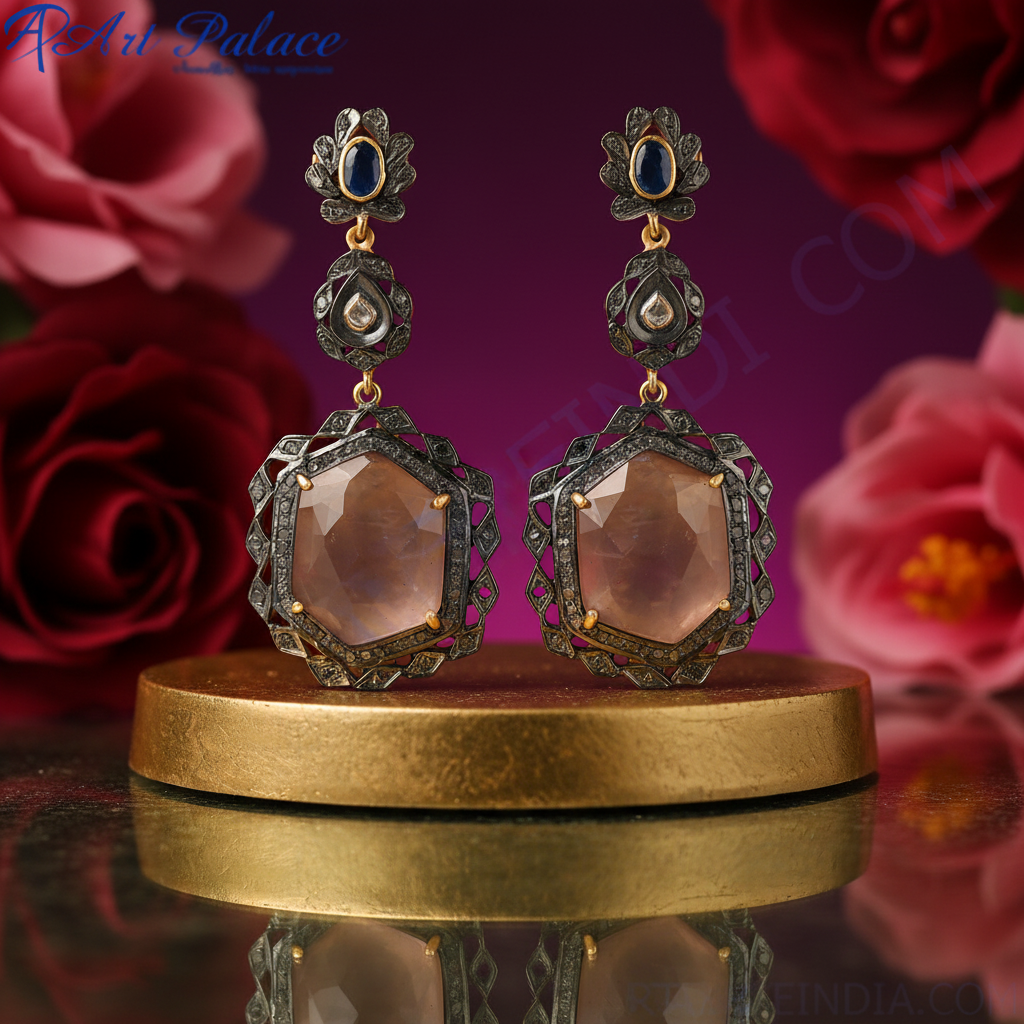 宝石吊坠耳环 | 氧化银耳环 | 女士款