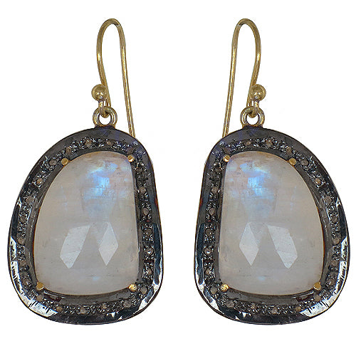 Moonstone drop earrings for women | dangle earrings | gift