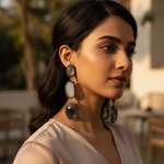 Load image into Gallery viewer, Gemstone Dangle Earrings | Natural Stone Earrings for Women
