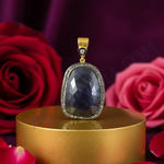 Load image into Gallery viewer, Sapphire &amp; Diamond Pendant Necklace | Gold Plated Silver | Women&#39;s Gift
