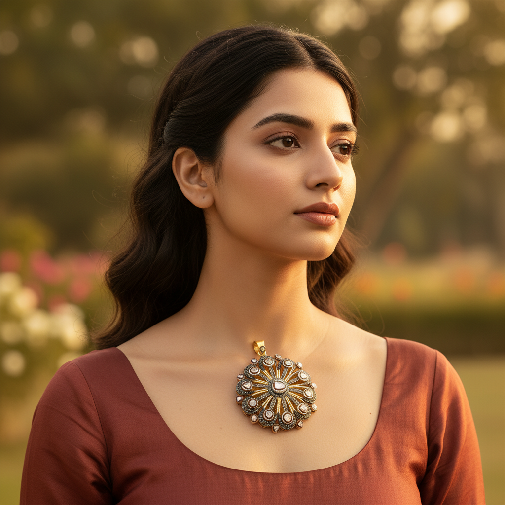 gold plating & Diamond Pendant for Women | Fine Jewelry Gift