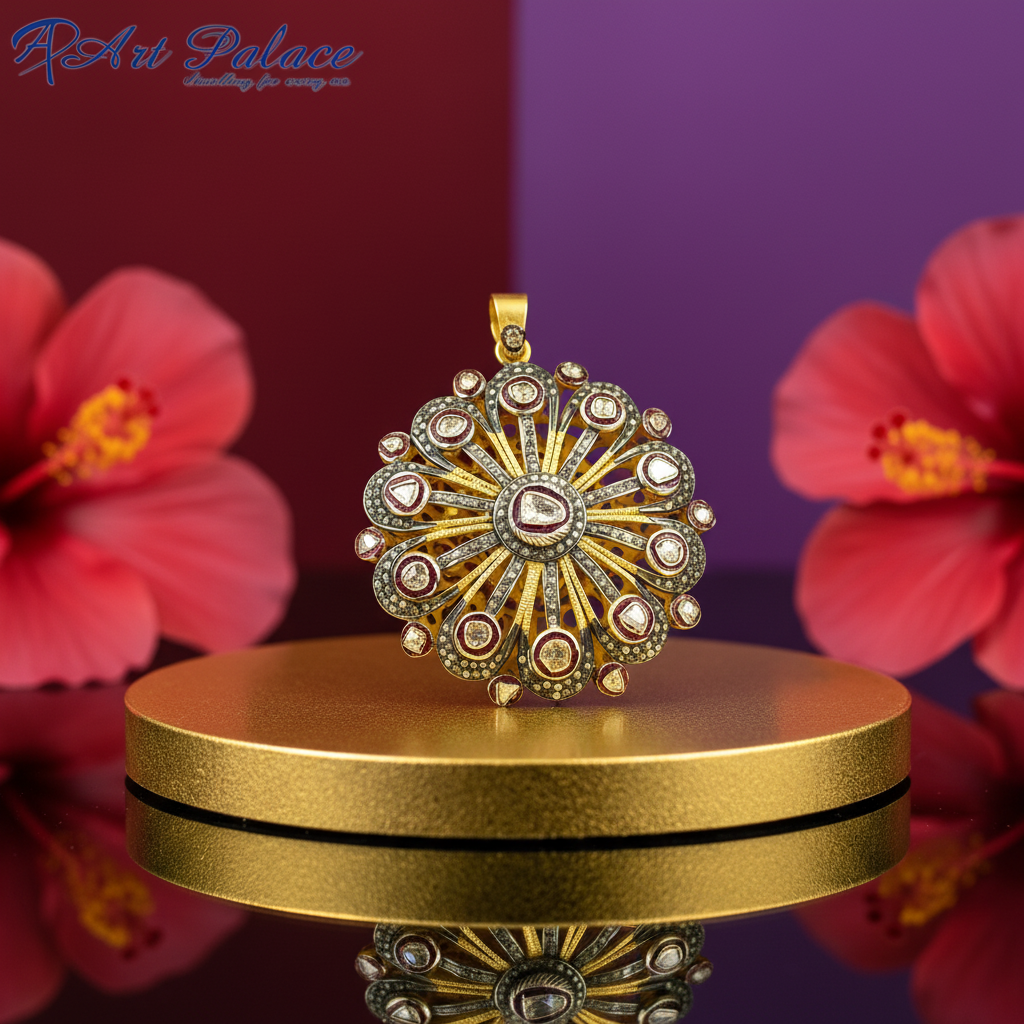 gold plating & Diamond Pendant for Women | Fine Jewelry Gift