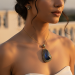 Load image into Gallery viewer, Sapphire &amp; Diamond Pendant for Women | Vintage Style Jewelry
