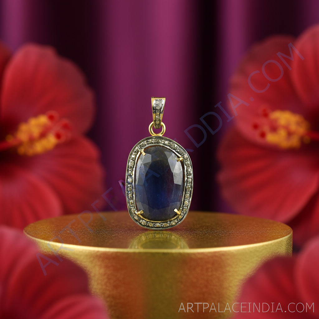Sapphire & Diamond Pendant for Women | Fine Jewelry Gift