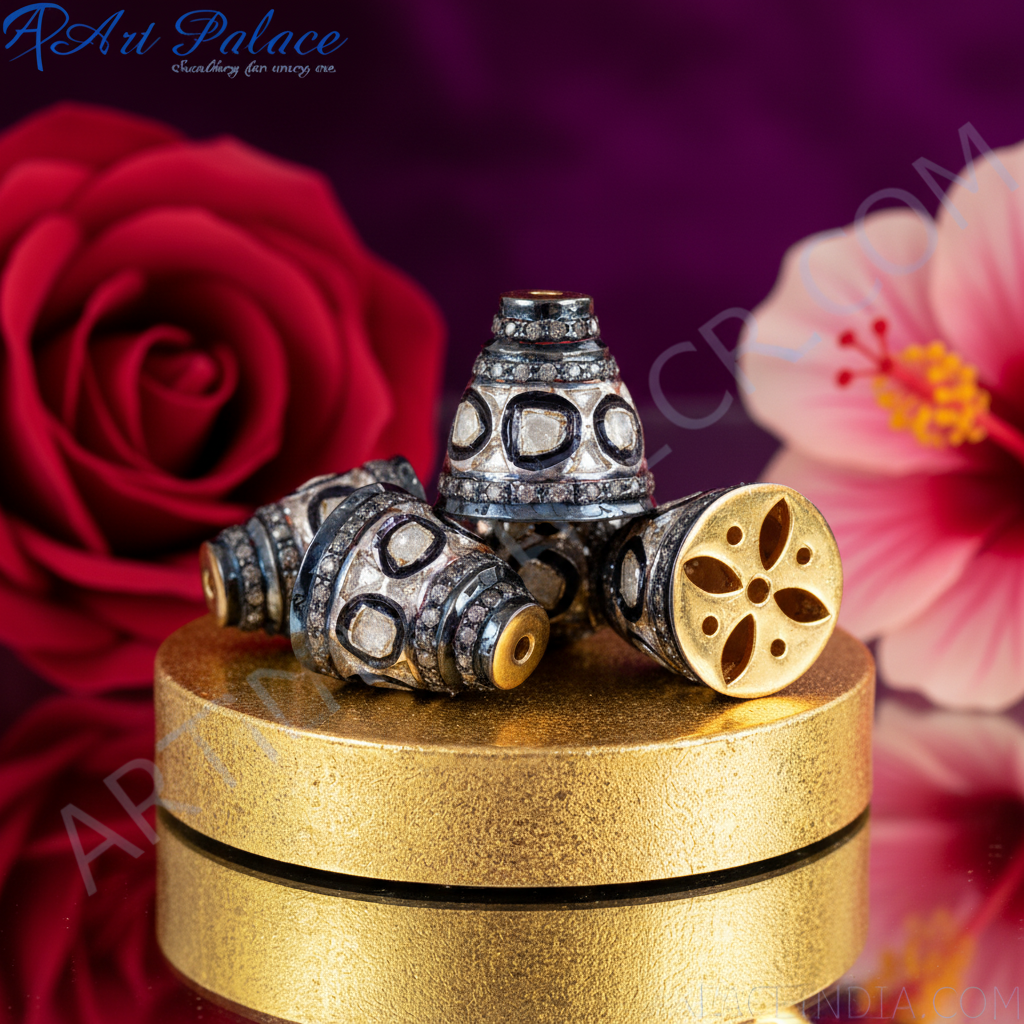 串珠银吊坠 | 镶钻首饰