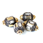 Load image into Gallery viewer, gold plating &amp; Black Diamond Beads for Jewelry Making | Art Palace
