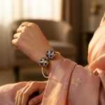 Load image into Gallery viewer, Silver Ruby &amp; Onyx Bead Jewelry for Women | Luxury Gift
