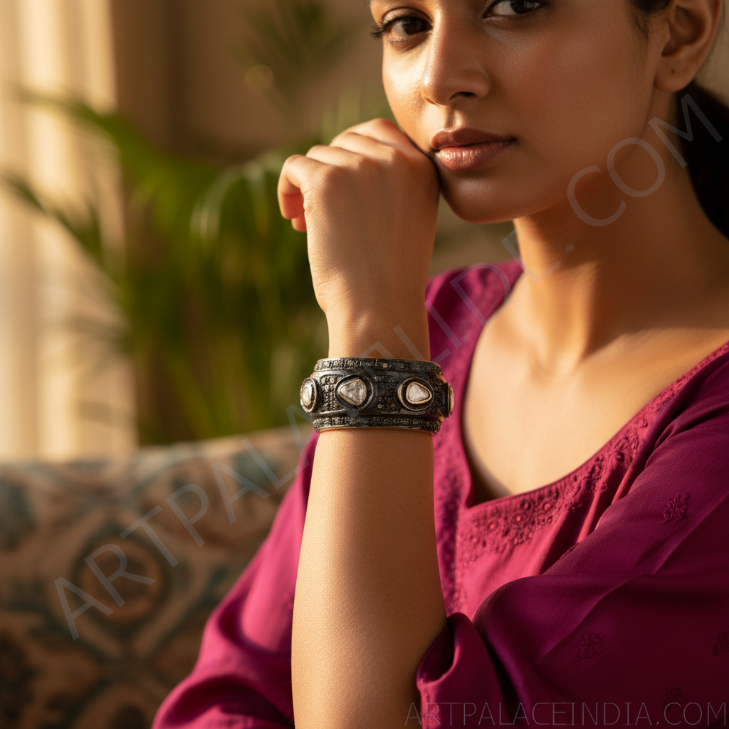 Black Rhodium Diamond Beads - Luxury Jewelry for Women