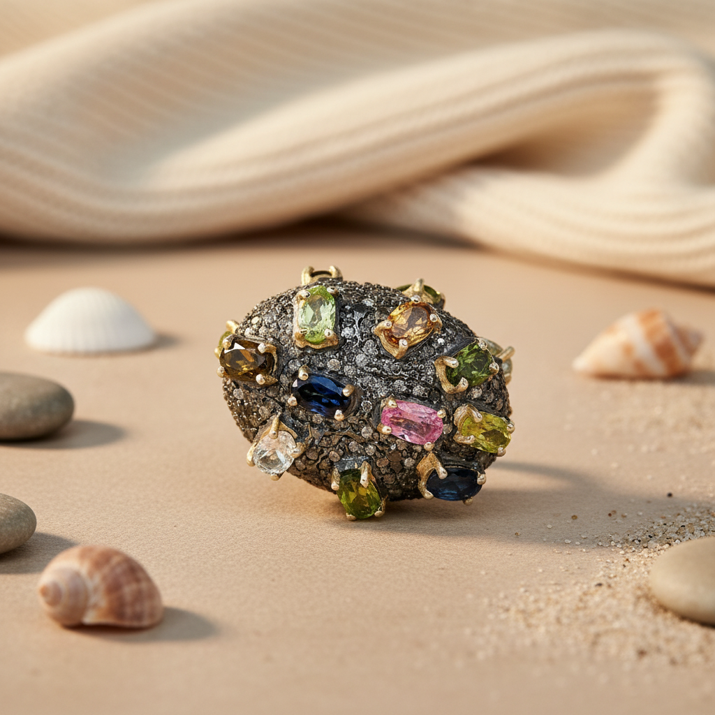 Gemstone Cocktail Ring | Multi-Stone Ring for Women