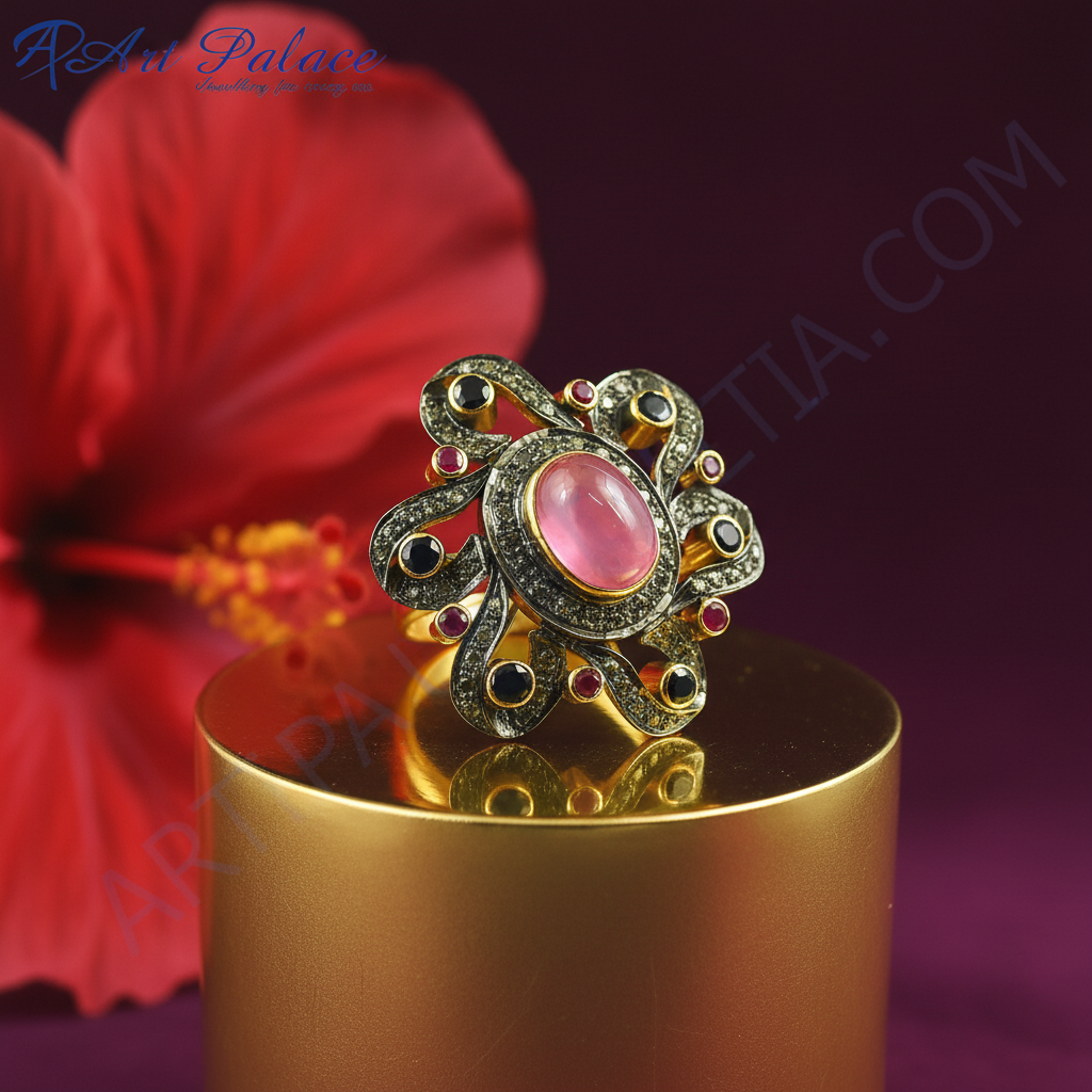 Gemstone Ring for Women | Ruby & Sapphire | Art Palace Jewelry