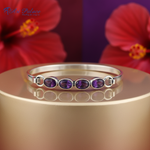 Load image into Gallery viewer, 925 Silver Amethyst Bracelet for Women | Gemstone Jewelry Gift

