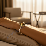 Load image into Gallery viewer, 925 Silver Citrine Bangle Bracelet | Gemstone Jewelry | Gift
