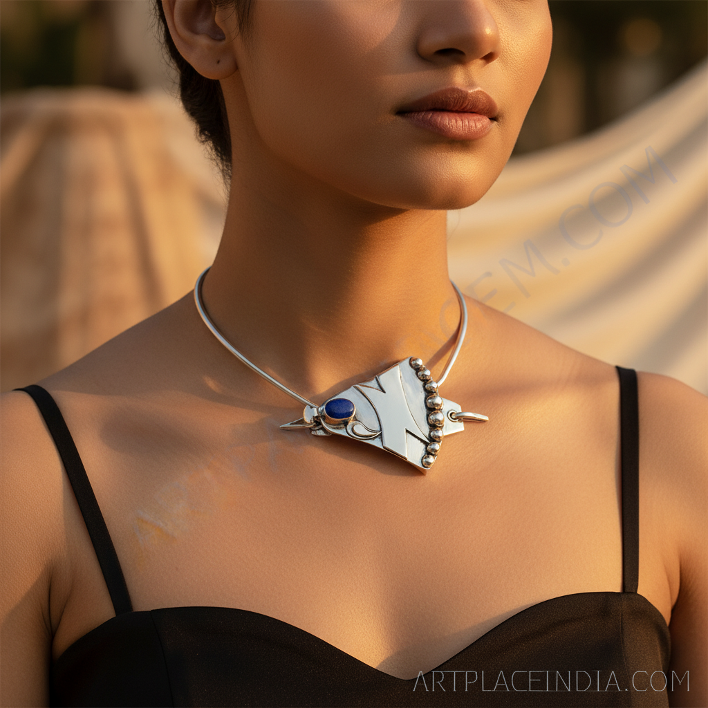 925 silver lapis lazuli hair accessory | women's elegant jewelry