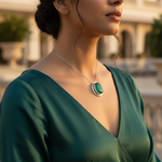 Load image into Gallery viewer, Silver Green Onyx Oval Ring for Women | Gemstone Jewelry
