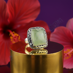 Load image into Gallery viewer, 925 Silver Prehnite Ring for Women | Gemstone Jewelry
