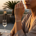 Load image into Gallery viewer, gold plating Diamond Tennis Bracelet for Women | Wedding Gift
