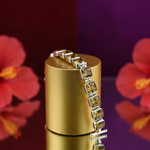 Load image into Gallery viewer, 925 Silver Citrine Bracelet | Women&#39;s Square Gemstone Jewelry
