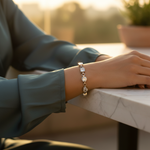 Load image into Gallery viewer, Silver Bracelet with Cubic Zirconia | Women&#39;s Elegant Jewelry
