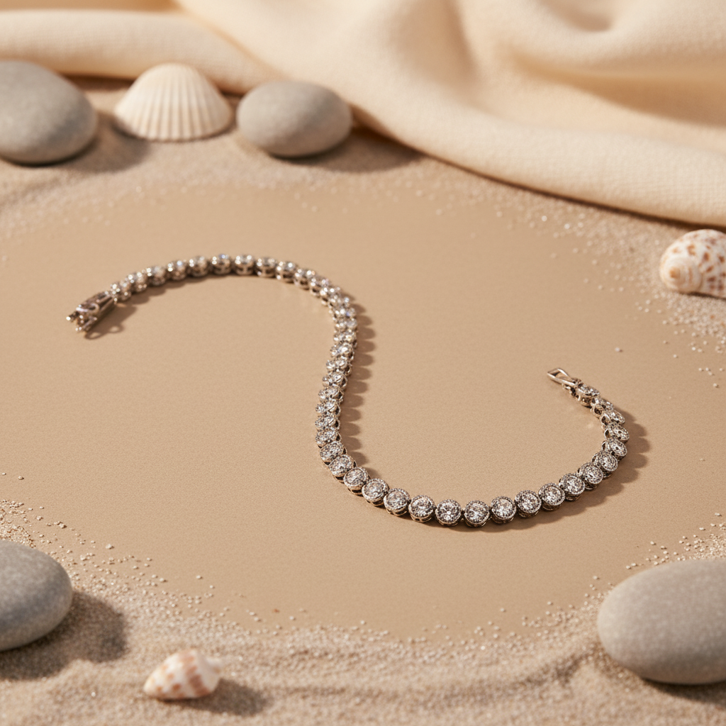 925 Silver Cubic Zirconia Tennis Bracelet for Women | Gift