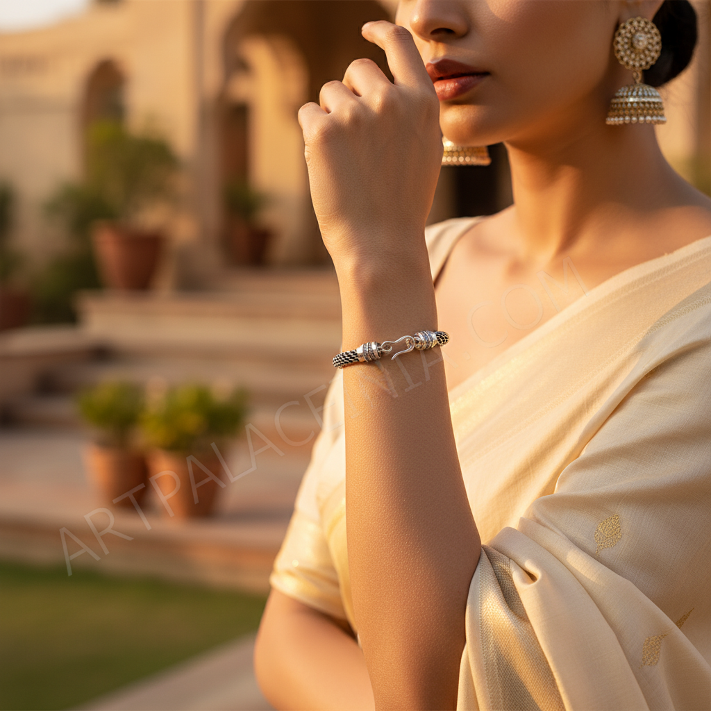 925 Silver Braided Chain Bracelet for Men & Women | Daily Wear