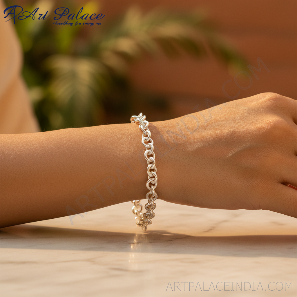 Collar de cadena rolo de plata 925 | Joyería para el día a día de la mujer