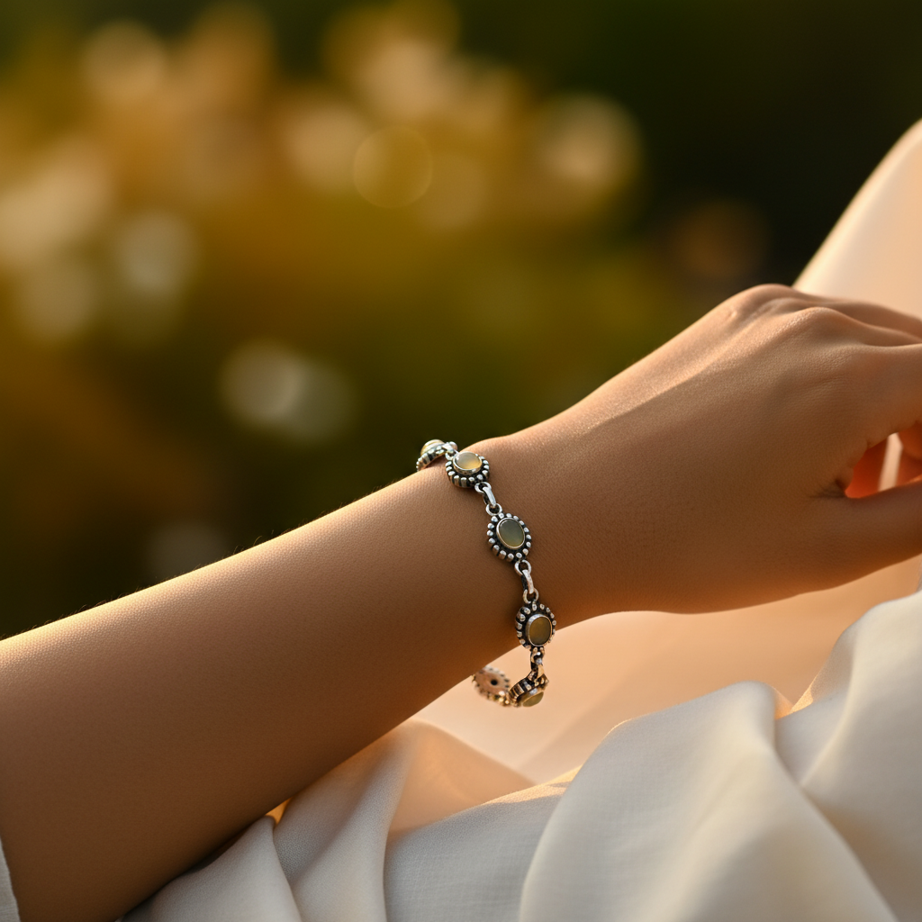 925 silver amethyst bracelet for women | gemstone jewelry