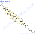 Load image into Gallery viewer, Sterling silver bracelet featuring shell-shaped elements and a chain design. Suitable for women, ideal for gifting.
