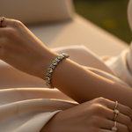 Load image into Gallery viewer, 925 Silver Amethyst Bracelet for Women | Square Stone Jewelry
