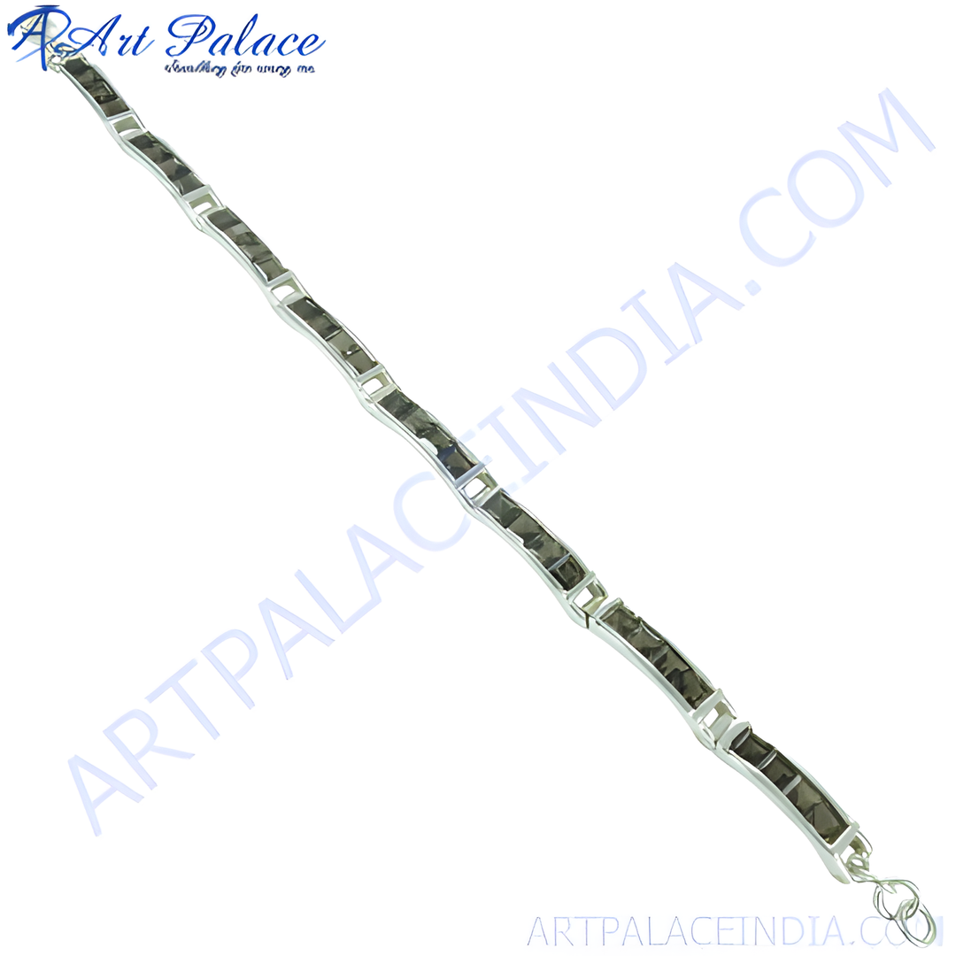 Pulsera de plata 925 con piedra cuadrada | Para mujer | Uso diario