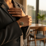 Load image into Gallery viewer, Silver Cufflinks with Gemstone | Formal Wear Accessories
