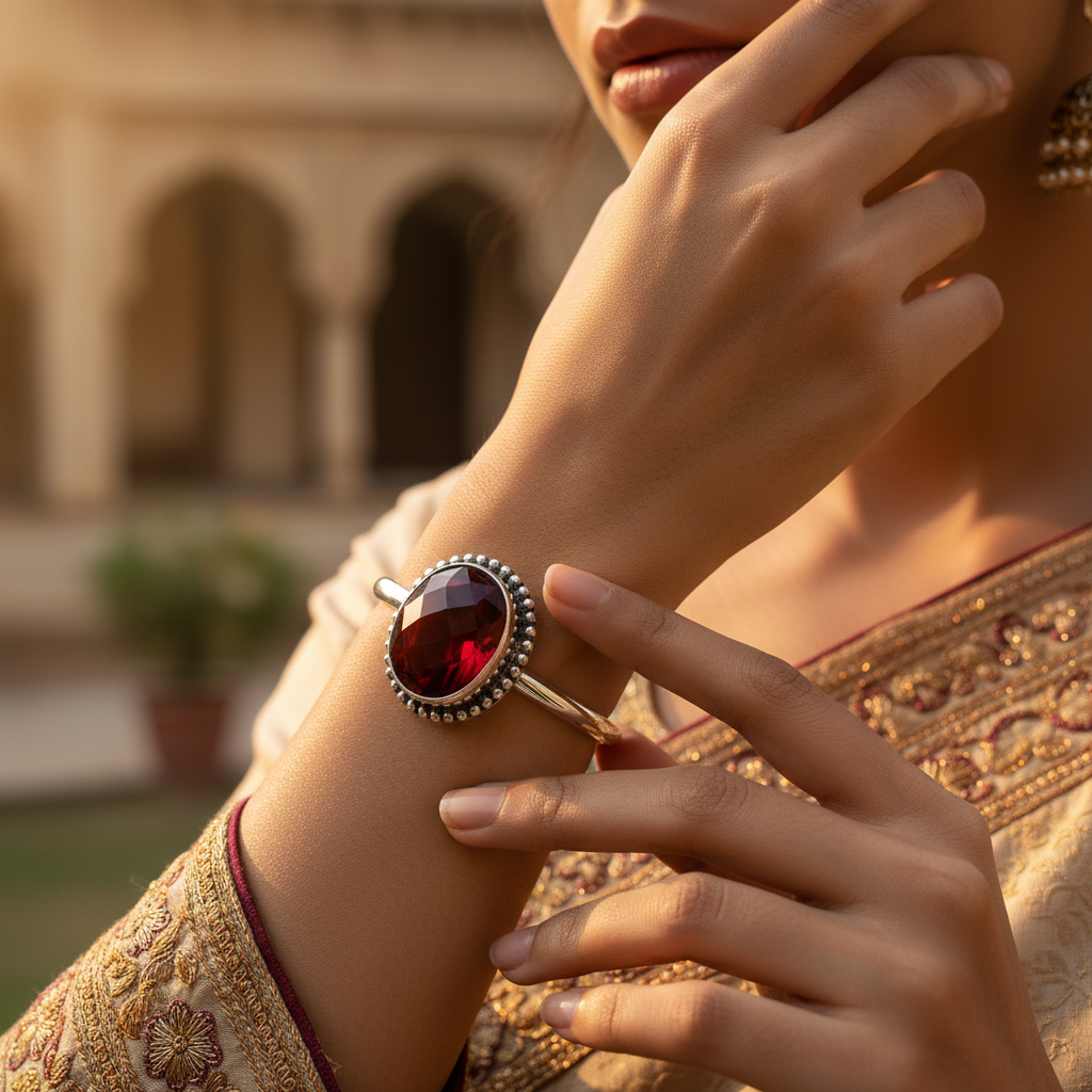 Silver Carnelian Cufflinks for Men | Formal Wear Jewelry