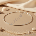 将图像加载到图库查看器中， Silver Choker Necklace | 925 Sterling Silver | Minimalist Jewelry
