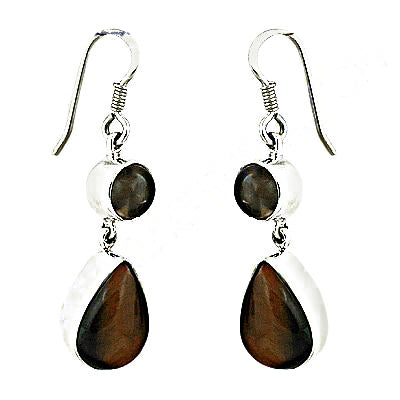 925 Sterling Silver Earrings with Gemstone | Dangle Earrings for Women