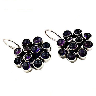 925 silver amethyst earrings for women | gemstone jewelry