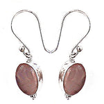 Load image into Gallery viewer, 925 Silver Oval Stone Drop Earrings for Women | Gift

