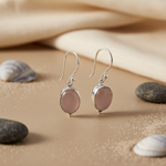 Load image into Gallery viewer, 925 Silver Oval Stone Drop Earrings for Women | Gift
