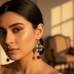 Load image into Gallery viewer, 925 Silver Amethyst Drop Earrings | Gemstone Jewelry for Women
