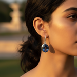 Load image into Gallery viewer, 925 Silver Blue Gemstone Drop Earrings for Women | Gift
