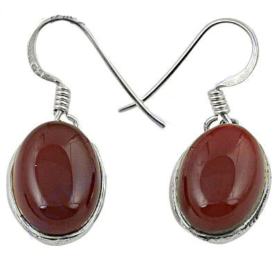 925 silver carnelian drop earrings for women | daily wear gift