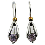 将图像加载到图库查看器中， 925 Silver Amethyst Drop Earrings | Women's Jewelry Gift

