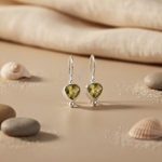 将图像加载到图库查看器中， 925 Silver Citrine Teardrop Earrings for Women | Dangle Earrings
