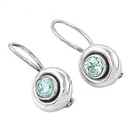 将图像加载到图库查看器中， 925 Silver Blue Topaz Earrings for Women | Dangle Jewelry
