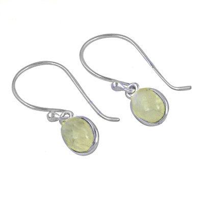 925 silver lemon quartz earrings | women's dangle jewelry
