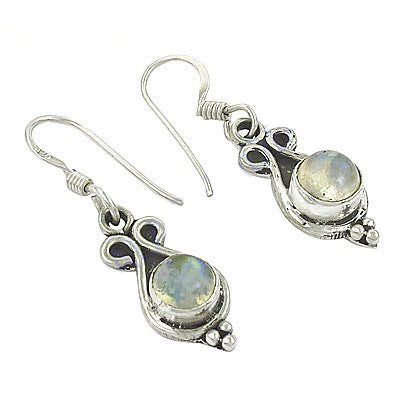 925 silver moonstone dangle earrings for women | gift