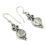 将图像加载到图库查看器中， 925 Silver Moonstone Dangle Earrings for Women | Gift
