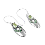 将图像加载到图库查看器中， 925 Silver Peridot Drop Earrings for Women | Gemstone Jewelry
