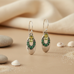 将图像加载到图库查看器中， 925 Silver Peridot Drop Earrings for Women | Gemstone Jewelry

